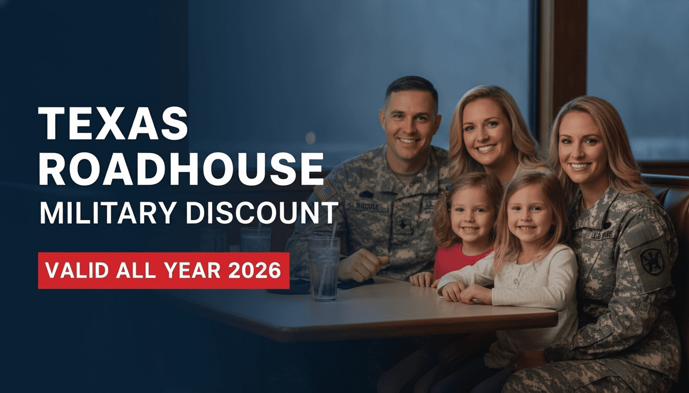 Texas Roadhouse Military Discount 2026 - Free Veterans Day Meal and 10% off for veterans and active duty