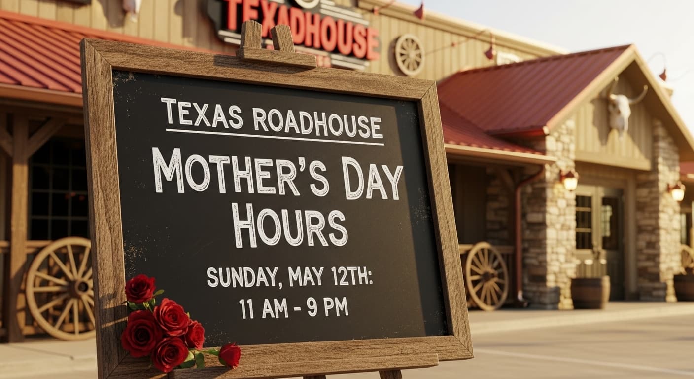 Texas Roadhouse Mother's Day Hours 2026 – Open 11 AM to 10 PM on May 10, 2026