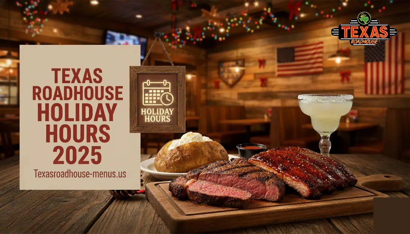 Texas Roadhouse Holiday Hours 2025 - Complete Open and Closed Schedule