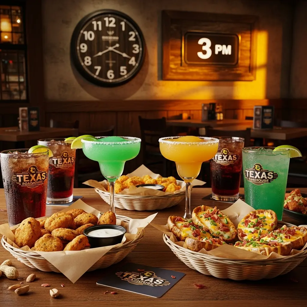 Texas Roadhouse Happy Hour 2026 (3-5PM) – $3 Drinks + Discounts