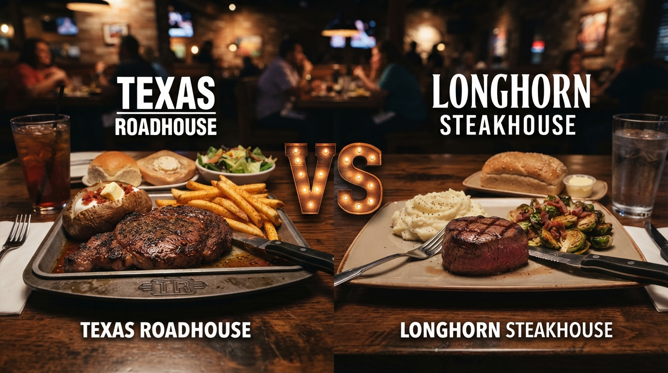 Texas Roadhouse vs LongHorn Steakhouse 2026 β Price, Steak & Quality Compared